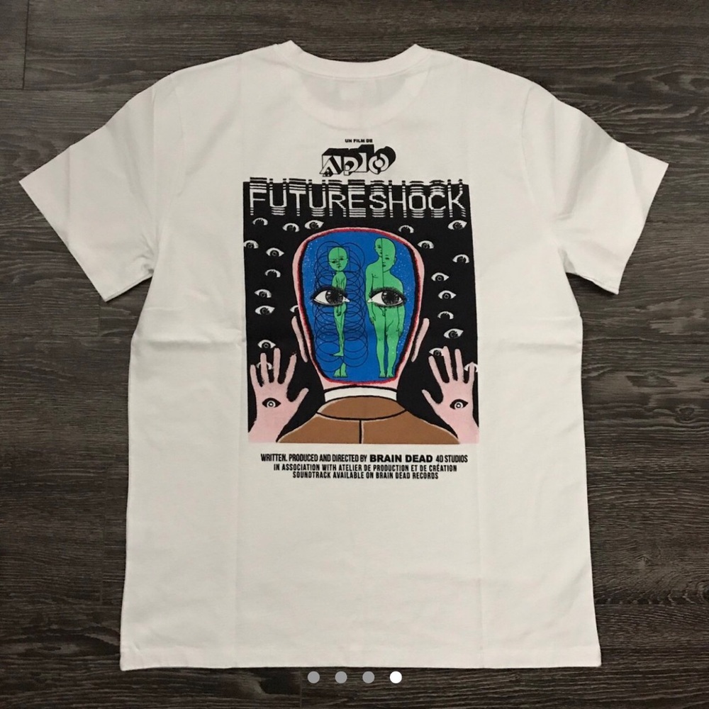 APC Brain Dead Dusty White T-shirt Interaction #3